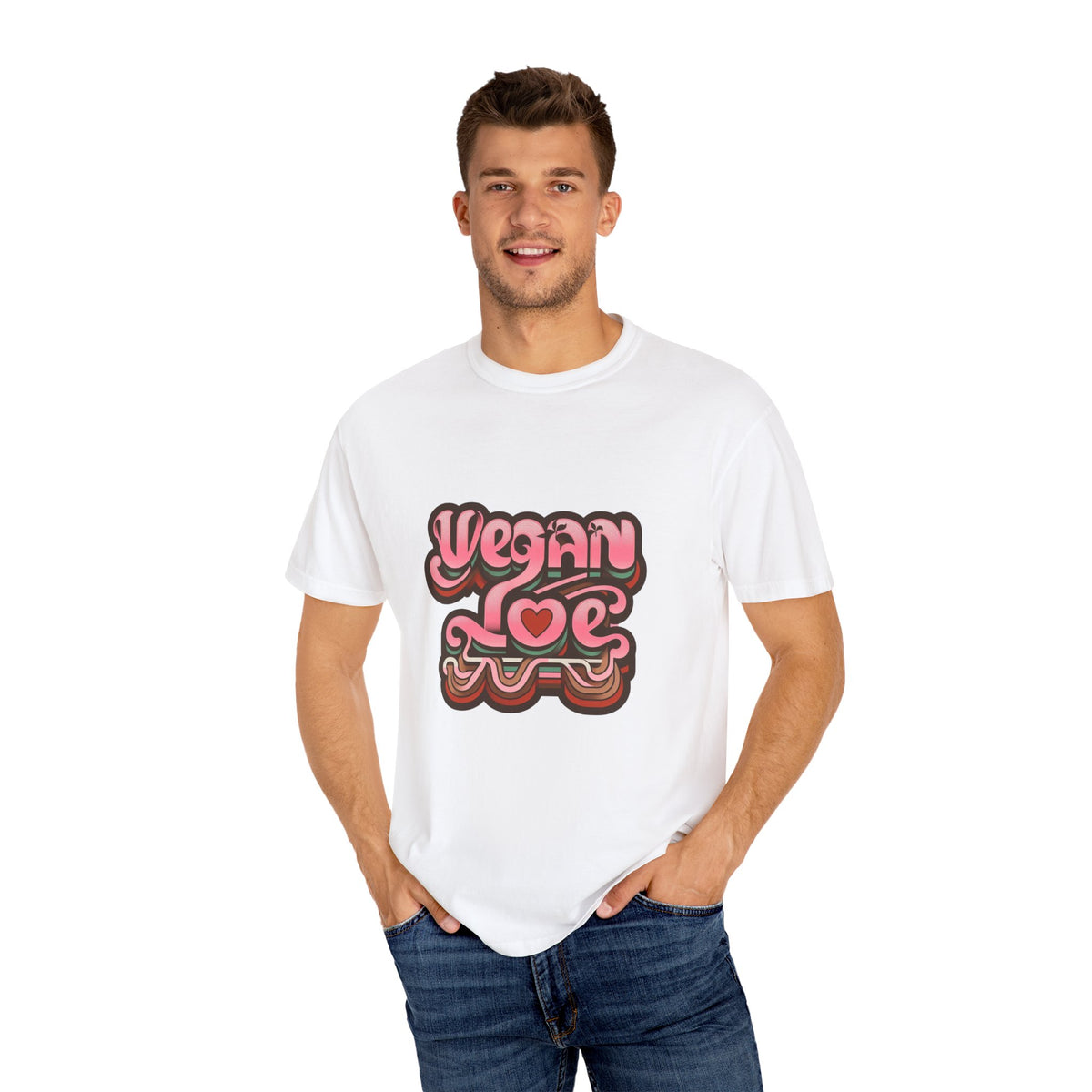 Retro Vegan graphic T-shirt