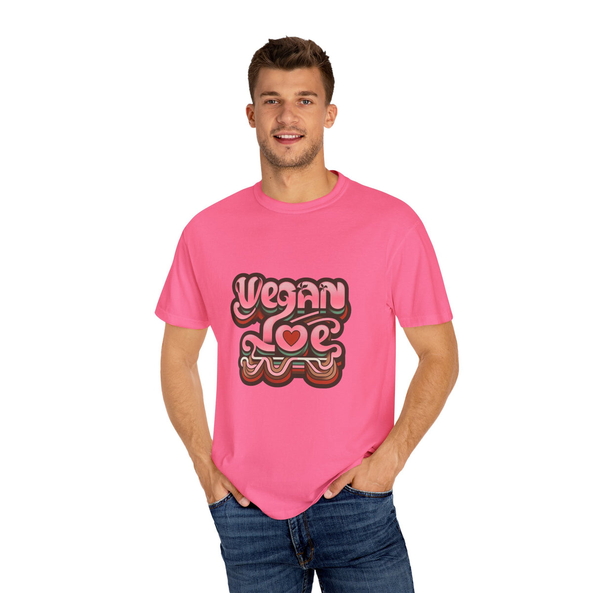 Retro Vegan graphic T-shirt