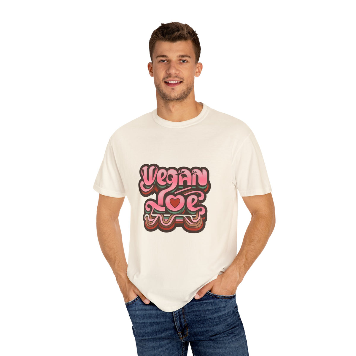Retro Vegan graphic T-shirt