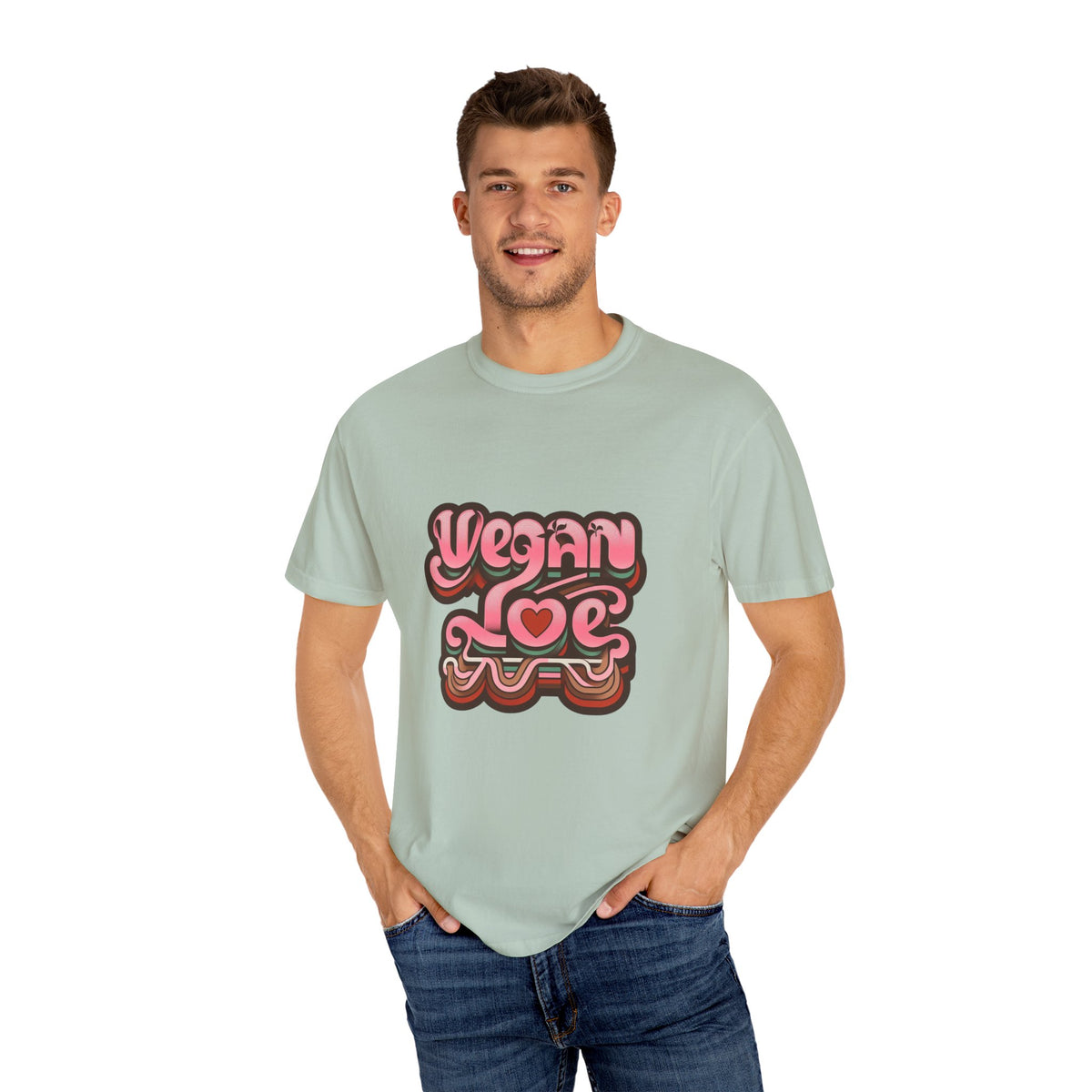 Retro Vegan graphic T-shirt